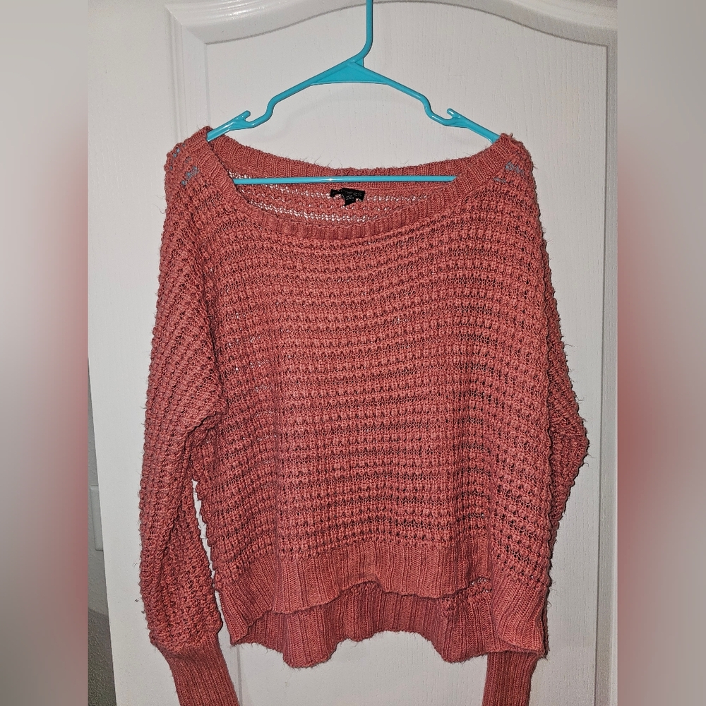 Express Women's Coral Knit Sweater